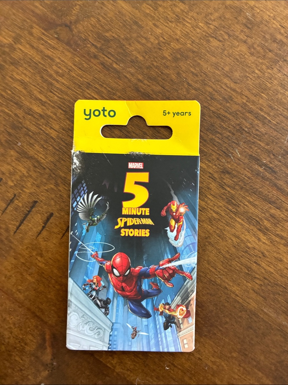 Yoto Marvel 5 Minute Spiderman Stories Card - Yellow & Black